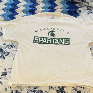 Michigan State Spartans White Tee
